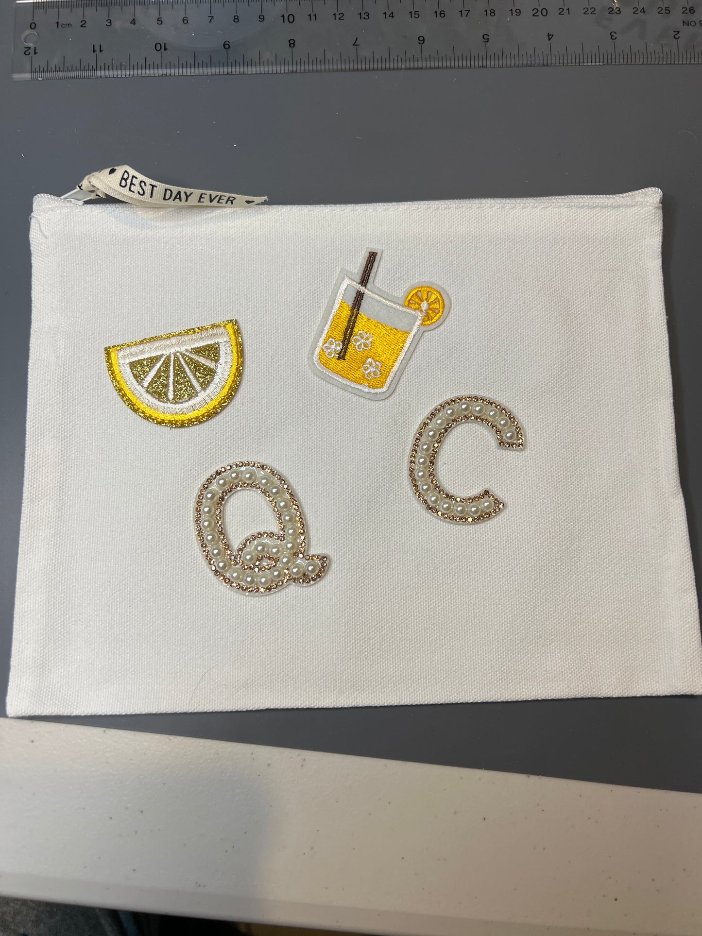 Canvas pouch - Lemon