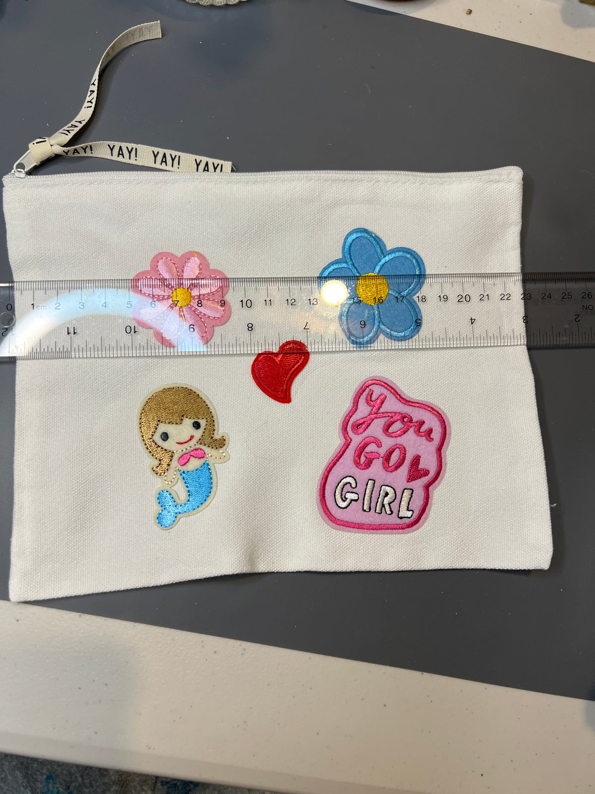 Canvas pouch - you go girl