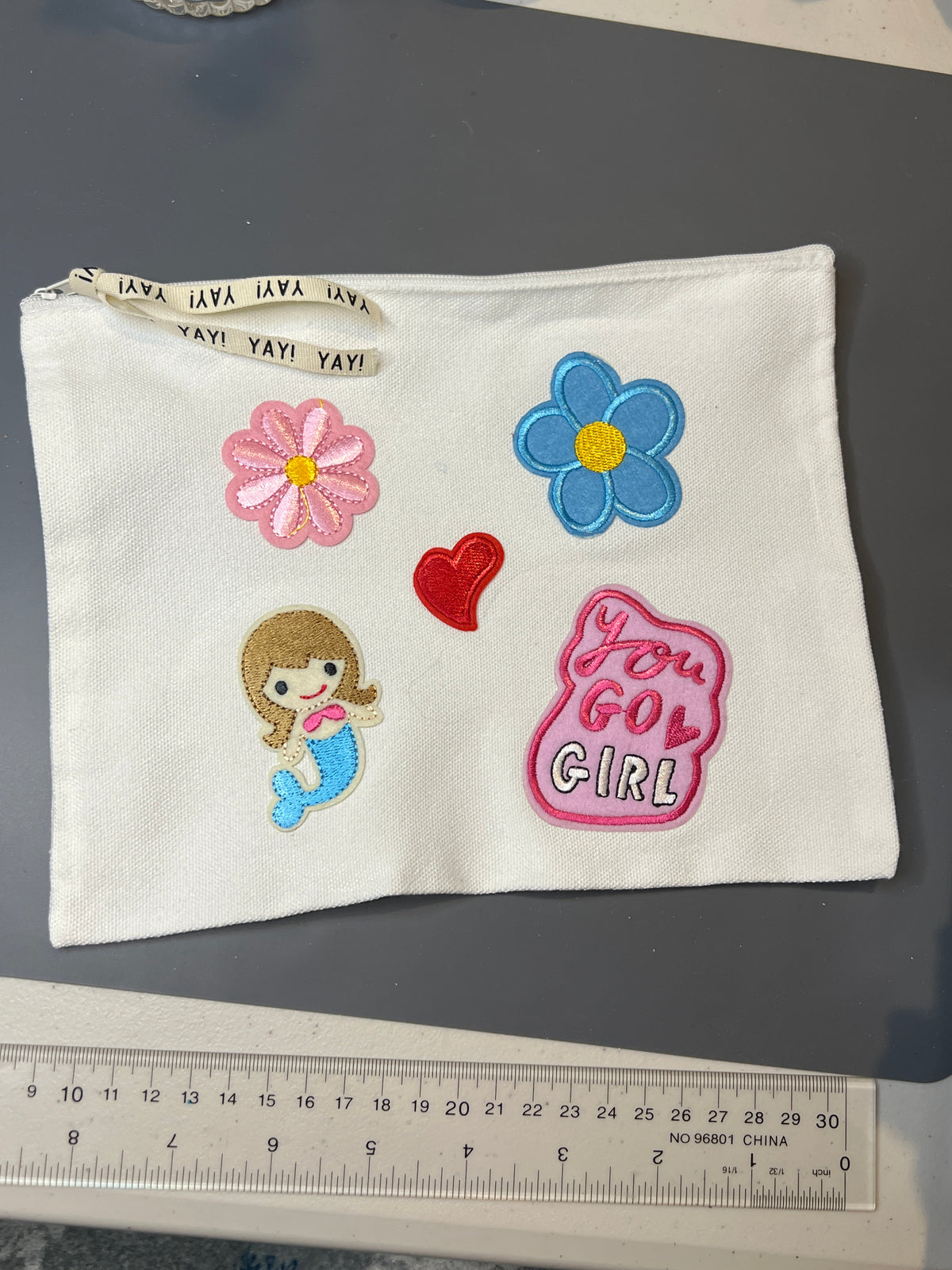 Canvas pouch - you go girl