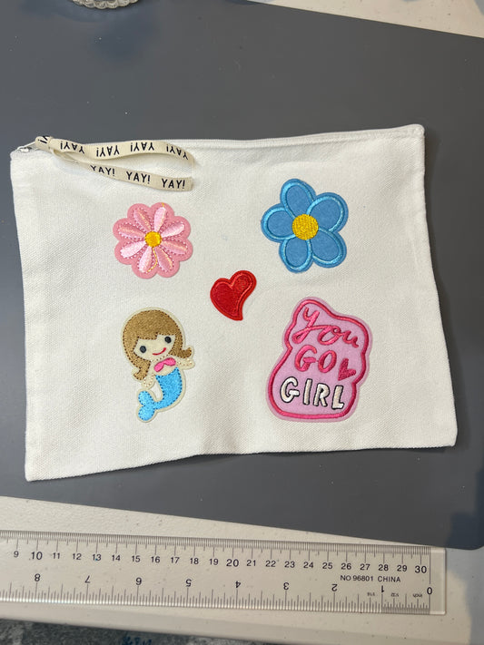 Canvas pouch - you go girl